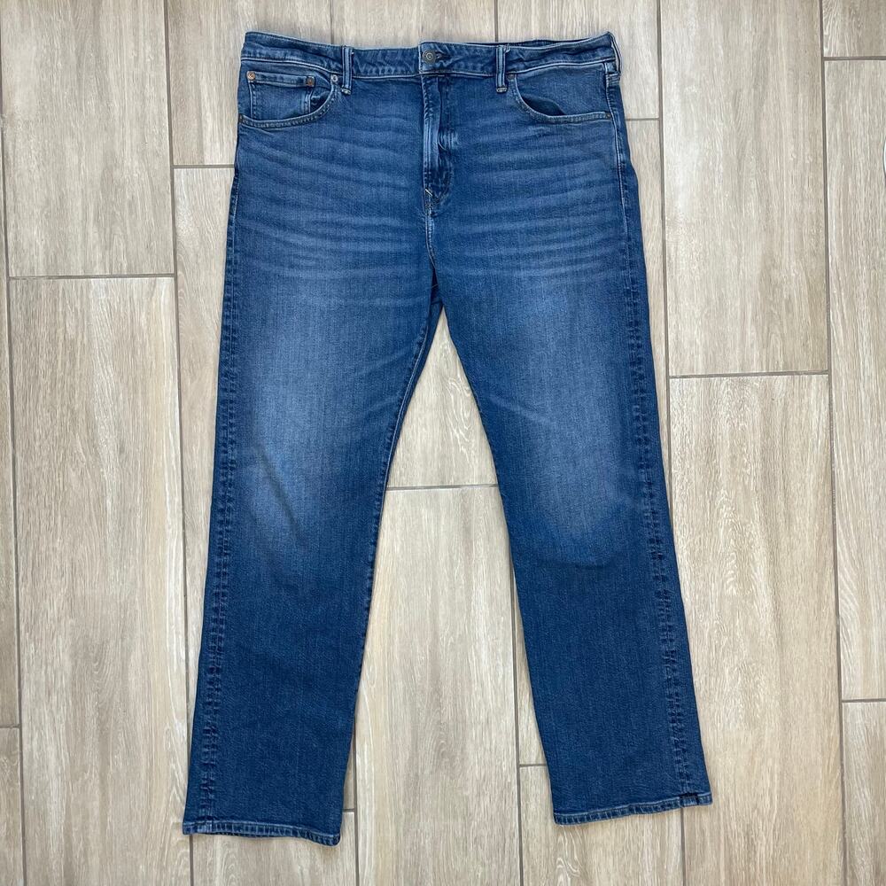 American Eagle Jeans Mens 40x32 Blue Relaxed Straight Leg Stretch Denim